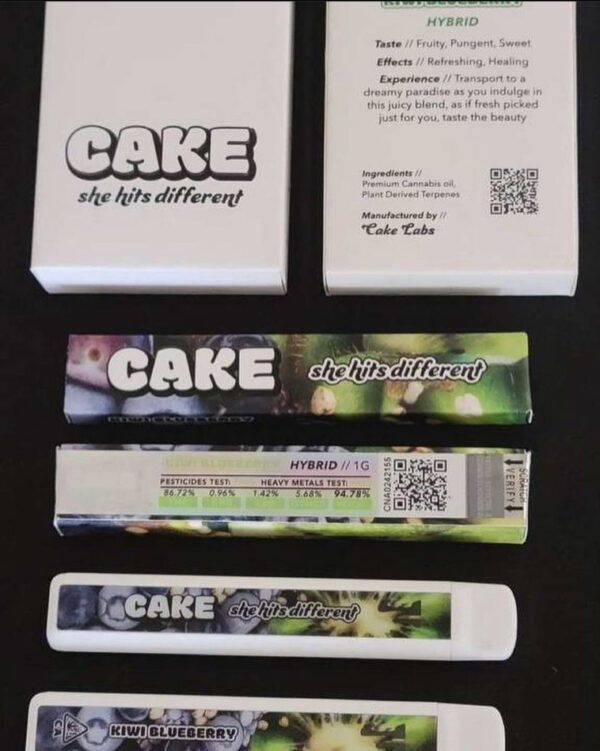 Kiwi Blueberry Cake Carts